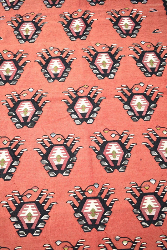 Vintage Sharkoy Rug 55'' x 78'' Flat Woven Sharkoy Kilim Fine Quality Wool Rug gallery