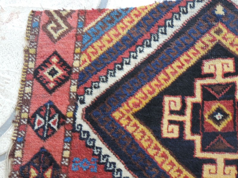 33" x 35" Antique Almost Square Caucasian Turkish Fragment gallery