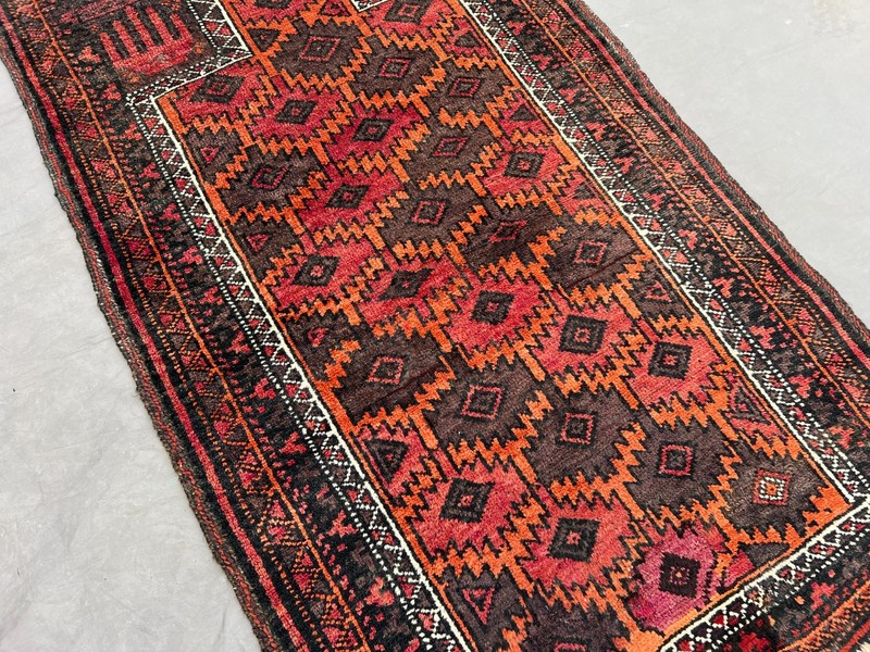 Vintage Afghan Tribal Rug 2'6 x 4'1 ft Hand Knotted Wool Rare Accent Rug gallery