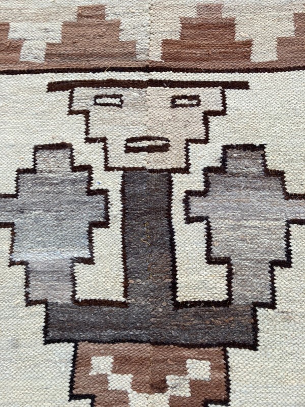 Vintage Handmade Peruvian Pictorial Kilim Rug 161x110 cm gallery