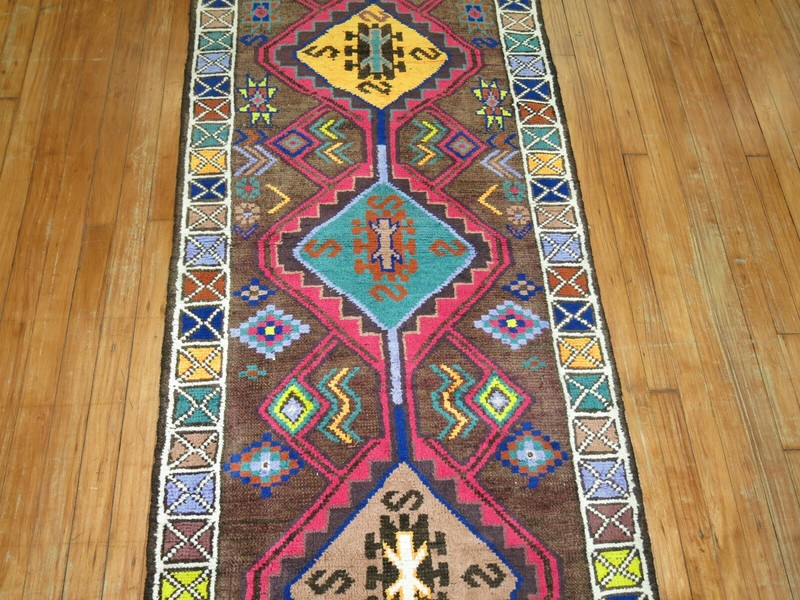 Vintage Turkish Oushak Ushak Anatolian Rug Runner Size 2'9''x15'3'' gallery
