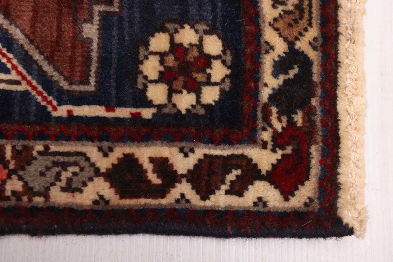 Vintage Hand-Knotted Area Rug 4'3" x 6'11" Traditional Oriental Wool Carpet gallery