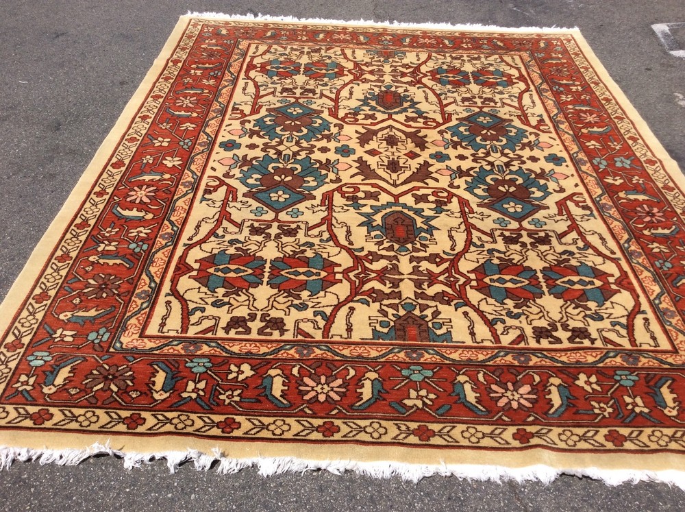 AUTHENTIC VINTAGE TURKISH HANDWOVEN RUG BAKHSHAYESH DESIGN