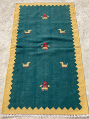Vintage Handmade Traditional Beautiful Gabbeh Kilim Floor Rug Carpet 146×85 cm