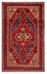 Vintage 4’9″ x 7’11” Traditional Hand Knotted Vegetable Dye Wool Area Rug