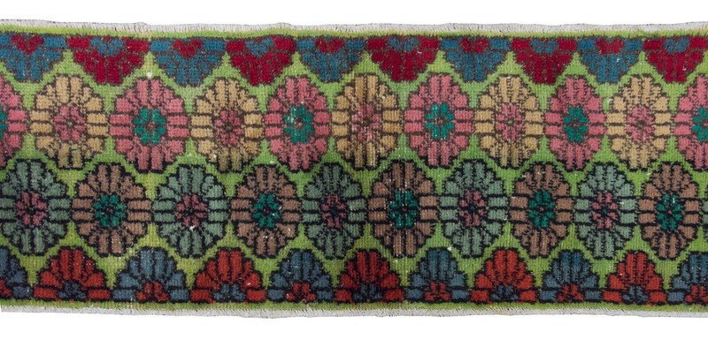 Turkish Runner,Vintage Style Runner,Oushak Rug,Floor Rug,Runner Rug, 1'4X6 feet gallery