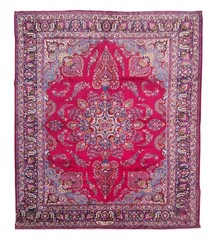 Genuine Hand Knotted Vintage Mashoud Wool Area Rug 13 x 10 Ft