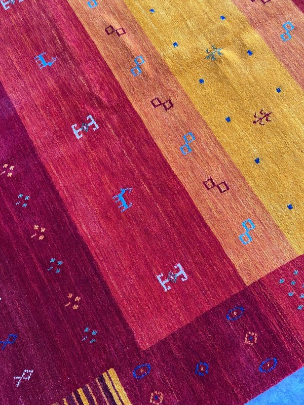 Fine Quality Handmade Nepalese Tibetan Area Rug 6'x8' Natural Dyes Wool Modern gallery