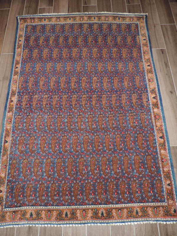 4x6ft. Vintage Mood Boteh Paisley Design Wool Rug gallery