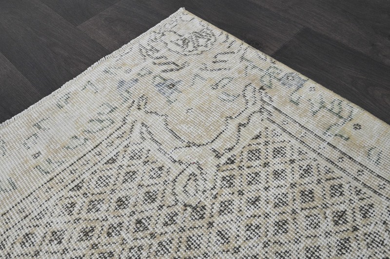 Oushak Turkish Vintage Rug 5x9 Kilim Rug Anatolian Handmade Boho Decor BEIGE gallery