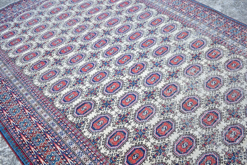 Vintage Turkish Kayseri Rug 80'' x 115'' Anatolian Large Bunyan Rug 204 x 292 cm gallery