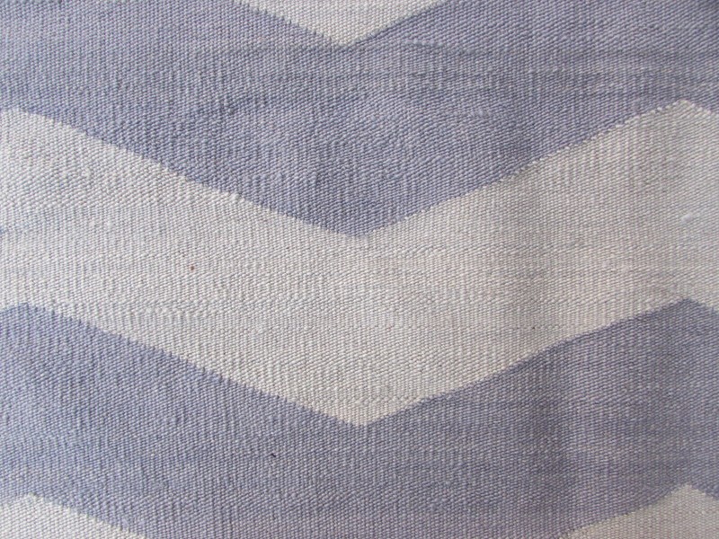 Kilim Vintage Traditional Hand Made Oriental Grey White Wool Kilim 170x132cm gallery
