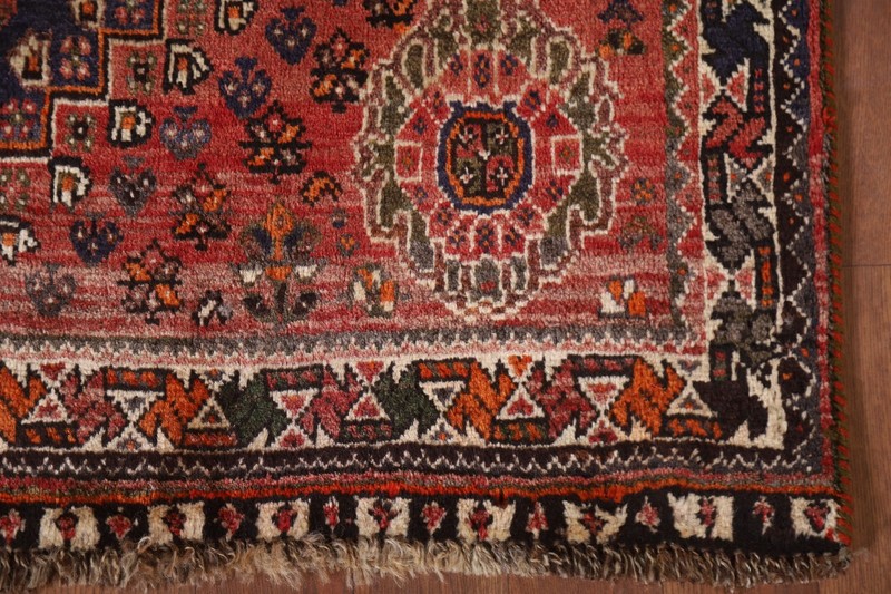 Vegetable Dye Wool Accent Rug 4x5 Nomadic Hand-knotted Home Decor Tribal Carpet gallery