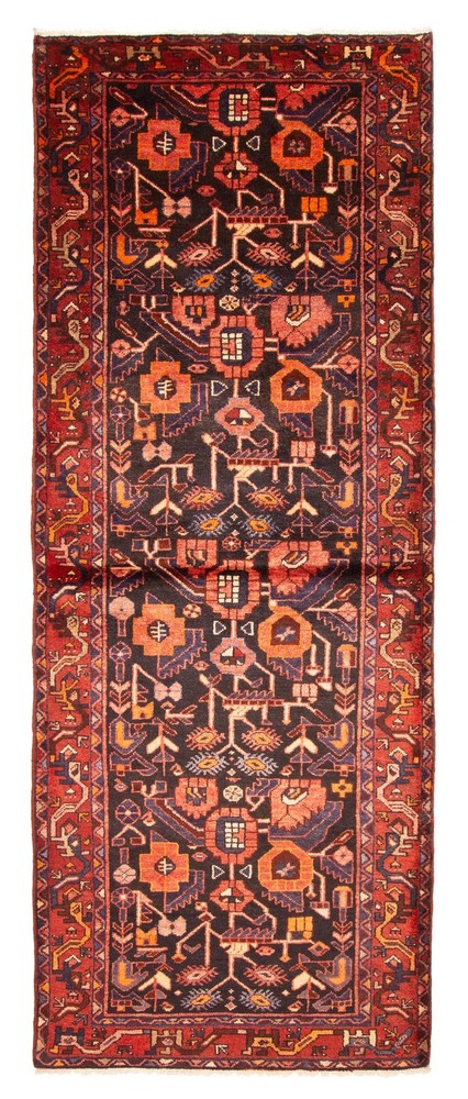 3'9" x 9'6" Vintage Hand-knotted Runner Rug Traditional Oriental Wool Carpet