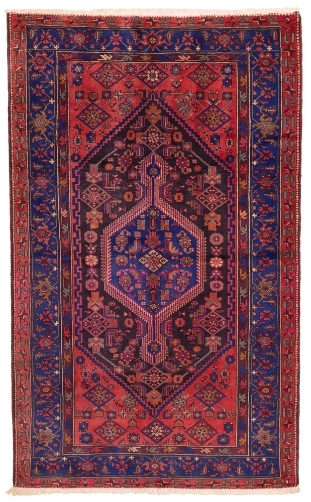 Traditional Vintage Hand-Knotted Area Rug 4'9" x 7'10" Oriental Wool Carpet