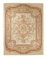Flowers and Garlands French Aubusson Rug 19th Century, 1920’s, France