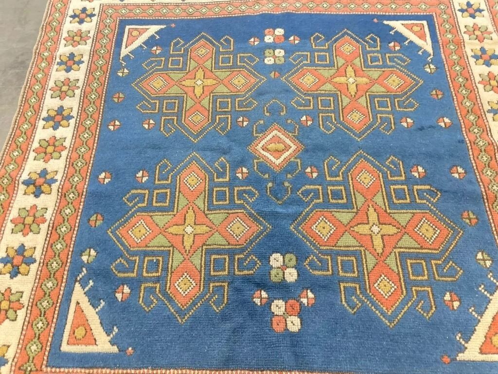 Turkish rug handknotted kars unusual size 6' x 5' 9" gallery