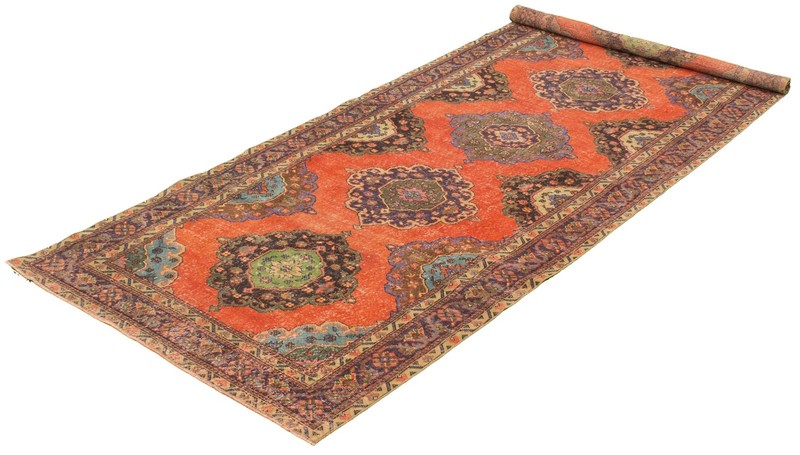 5'0" x 12'8" Vintage Hand-knotted Runner Rug Traditional Oriental Wool Carpet gallery