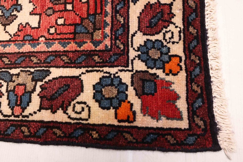 Vintage Hand-knotted Runner Rug 3'8" x 9'10" Traditional Oriental Wool Carpet gallery