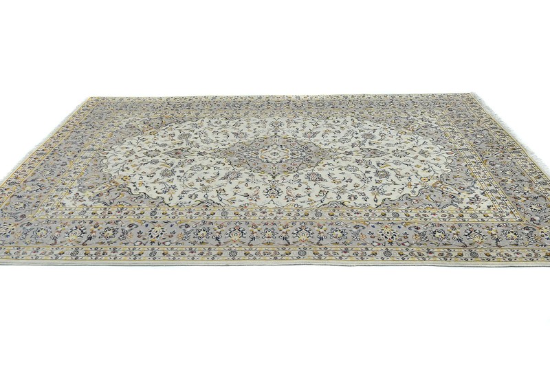 Vintage Cream Oriental Wool Rug 6'4X9'6 ft Traditional Floral Dining Room Carpet gallery