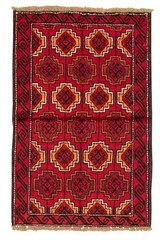 Vintage Traditional Hand-Knotted Area Rug 3’6″ x 5’4″ Oriental Wool Carpet