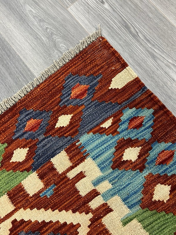 Vintage Kilim Traditional Hand Made Oriental Wool Kilim 5ftx3.2ft 151cmx100cm gallery