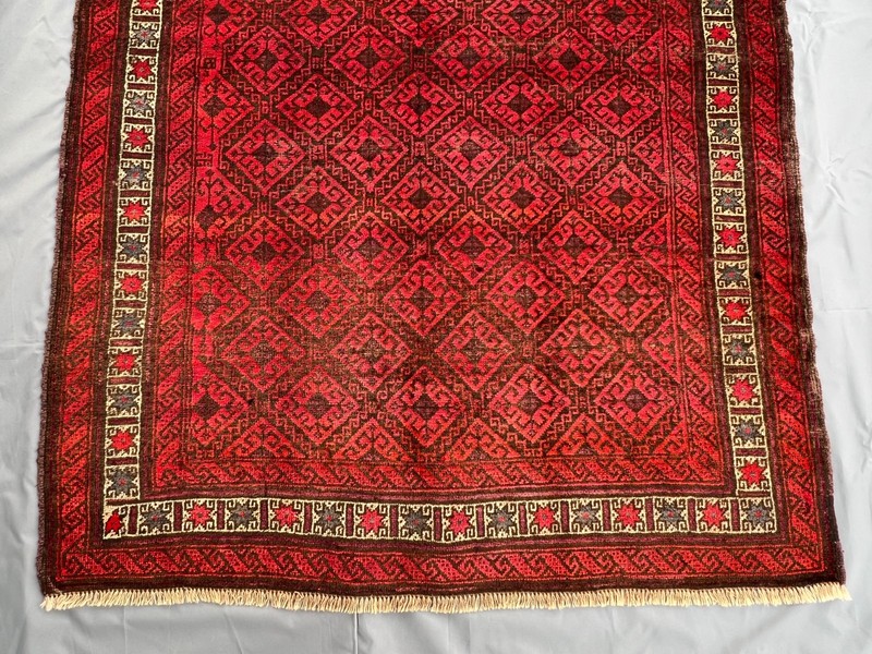 155 X 230 cm Vintage Natural Vegetable Dye Jamshiri Nomad Maldari Belouch Carpe gallery