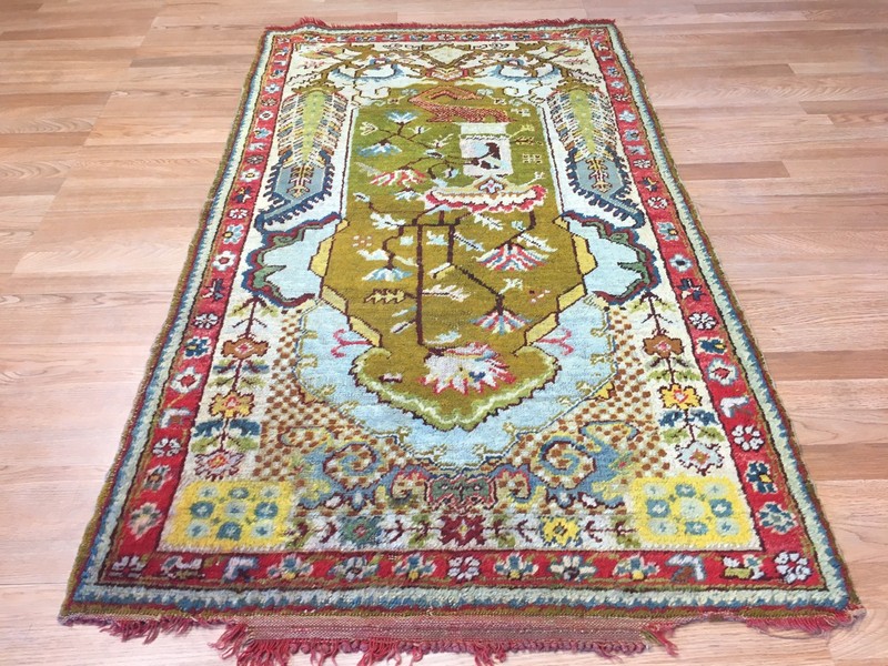 Beautiful Bergama - 1860s Antique Turkish Rug - Oriental Carpet - 3.5 x 5.9 ft. gallery