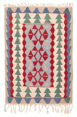 Traditional Vintage Hand Woven Area Rug 3’11” x 5’8″ Wool Oriental Carpet