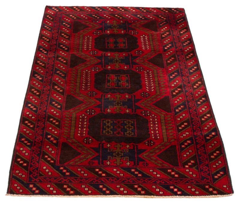 Traditional Vintage Hand-Knotted Oriental Carpet 3'9" x 6'1" Wool Area Rug gallery