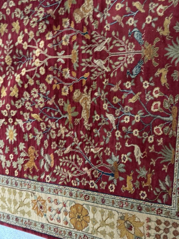 Karastan Wool Rug 8'8" x 12' Antique Legend 2200-204 Emperor's Hunt Lions Birds gallery
