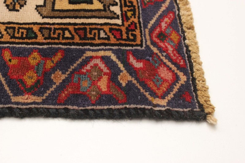 Vintage Hand-knotted Runner Rug 3'4" x 10'8" Traditional Oriental Wool Carpet gallery