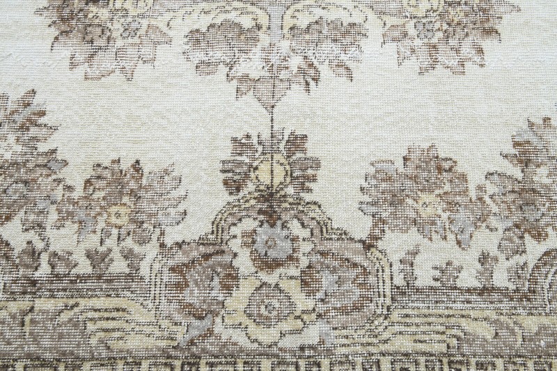 Oushak Runner Rugs Turkish Hand-Knotted Hallway Carpet Vintage Rug 2x10 ft 477 gallery