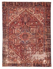 Vintage 8’2″ x 10’7″ Traditional Hand Knotted Vegetable Dye Wool Area Rug