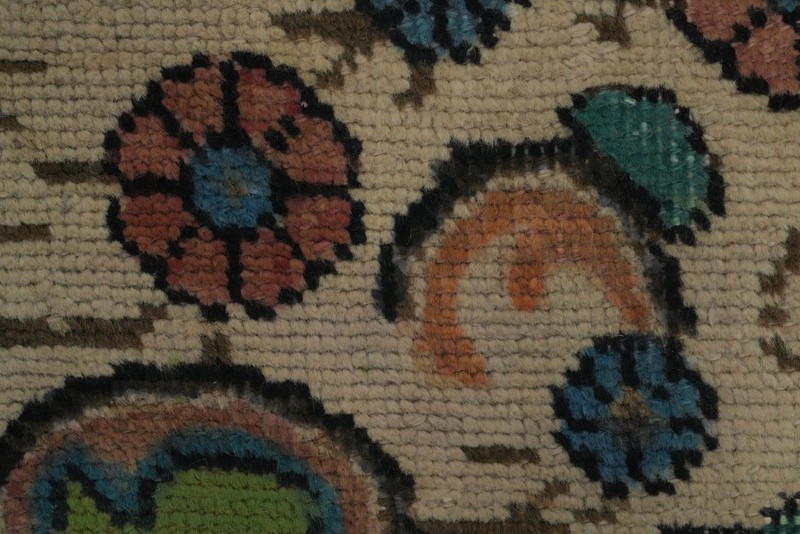Traditional Style Green/ Orange Wool Area Rug 6x10 ft Handmade Over-dyed Carpet gallery