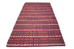 Antique Uzbek Gajari Rug 70” x 129” Fine Quality Famous Uzbek Organic Wool Rug