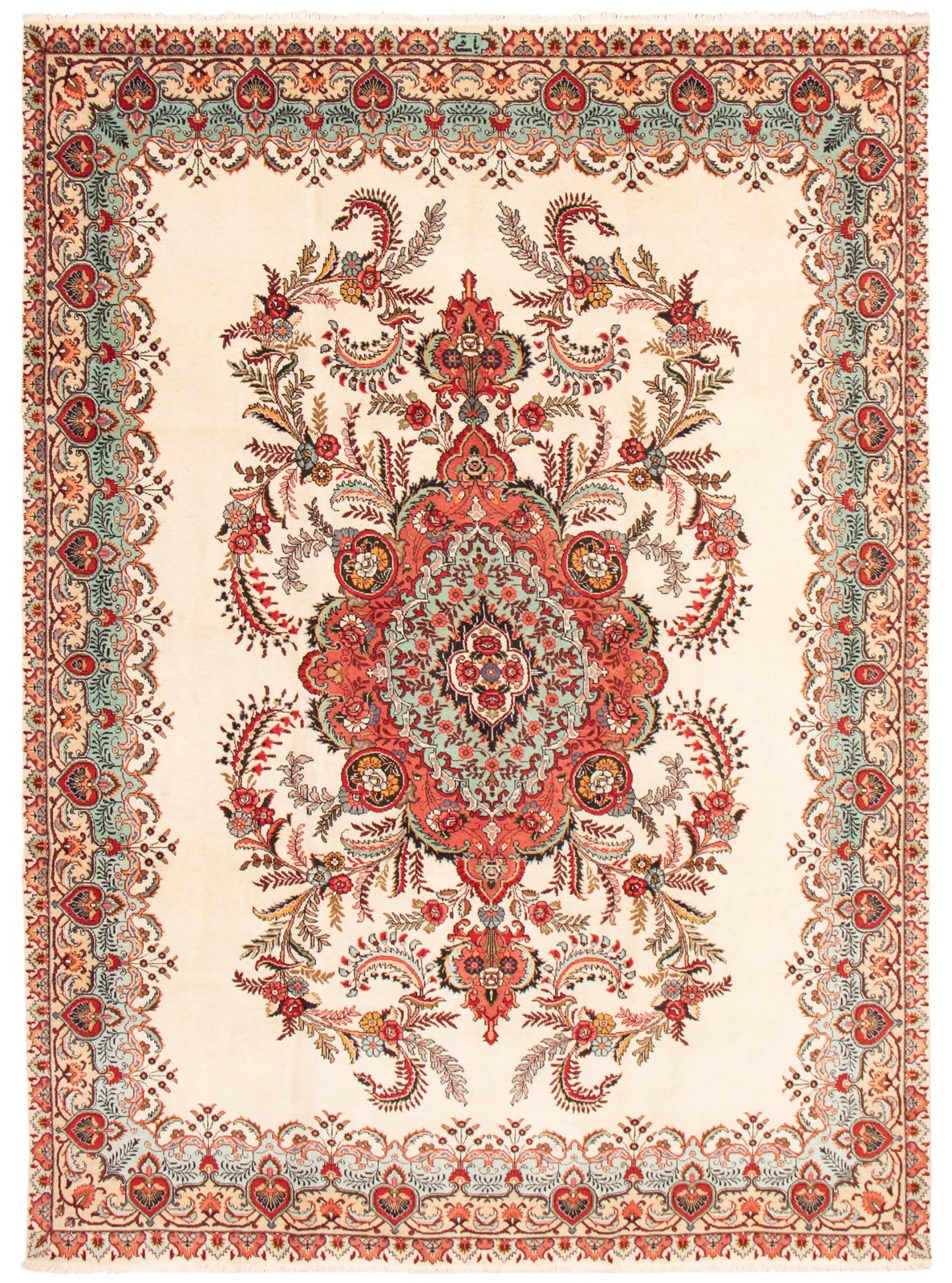 Vintage 9'3" x 13'1" Traditional Hand Knotted Vegetable Dye Wool Area Rug gallery