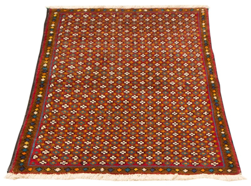Traditional Vintage Hand-Knotted Area Rug 3'1" x 4'7" Oriental Wool Carpet gallery