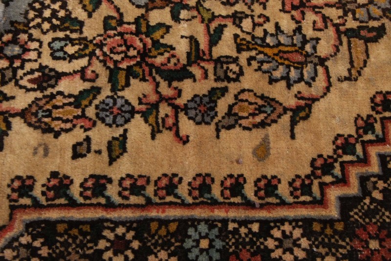 Vintage 3'11" x 5'11" Traditional Hand Knotted Vegetable Dye Wool Area Rug gallery