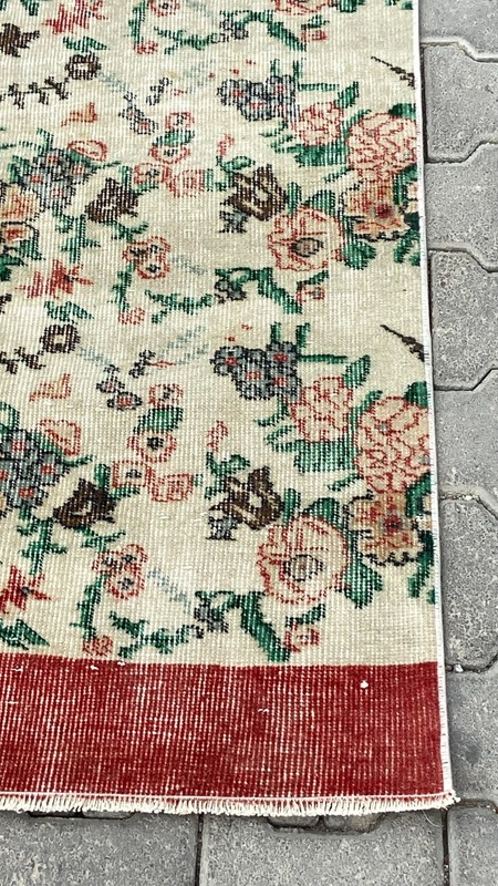Turkish Runner Rug, 2x10 ft Floral Red Rug, Rug For Hallway, Vintage Runner Rug gallery