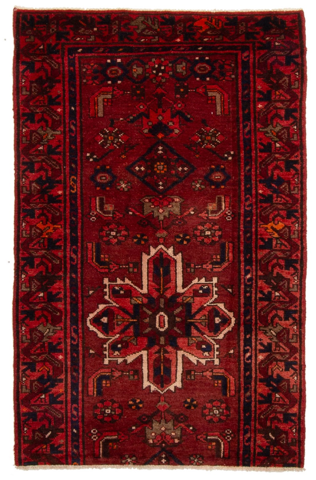 Vintage 2'11" x 4'9" Traditional Hand Knotted Vegetable Dye Wool Area Rug gallery