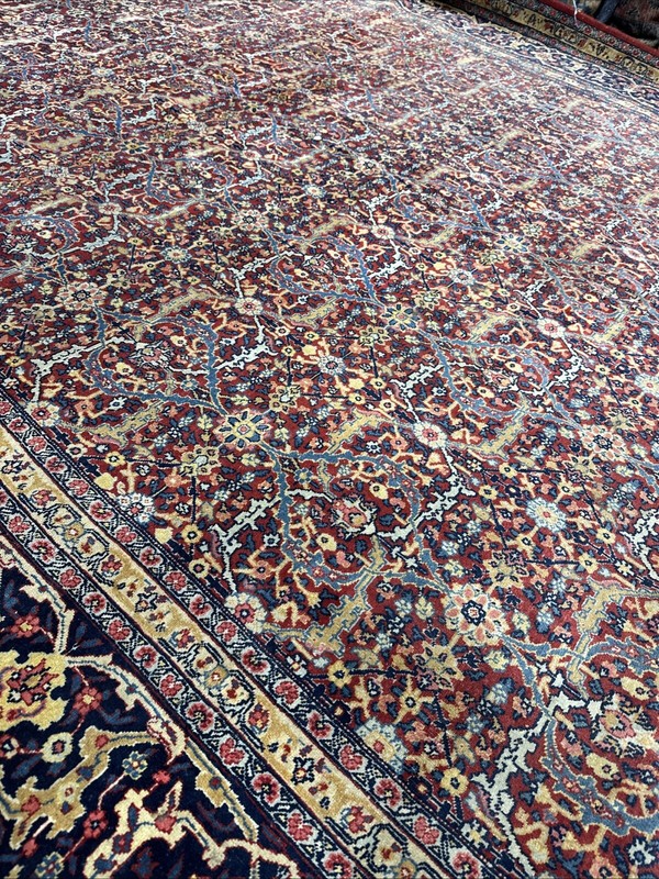 Auth: Antique Rug Mystical Art Wool Collectible UNQUE Red 9x12 NR gallery