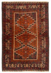 Vintage Traditional Hand-Knotted Area Rug 4’0″ x 5’10” Oriental Wool Carpet