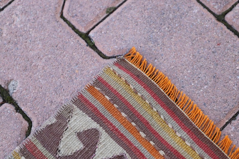 Traditional Handmade Small Kilim Rustic Foyer Carpet Cappadocia Wool Rug 2x3ft gallery