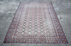 Vintage Turkish Rug 6 x 9 ft Anatolian Kayseri Rug Bunyan Pile Rug 186 x 278 cm
