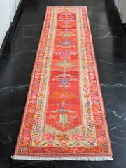 Vintage Anatolian Turkish Runner Rug | 3×12 Wool Hallway Carpet, Handwoven Rug