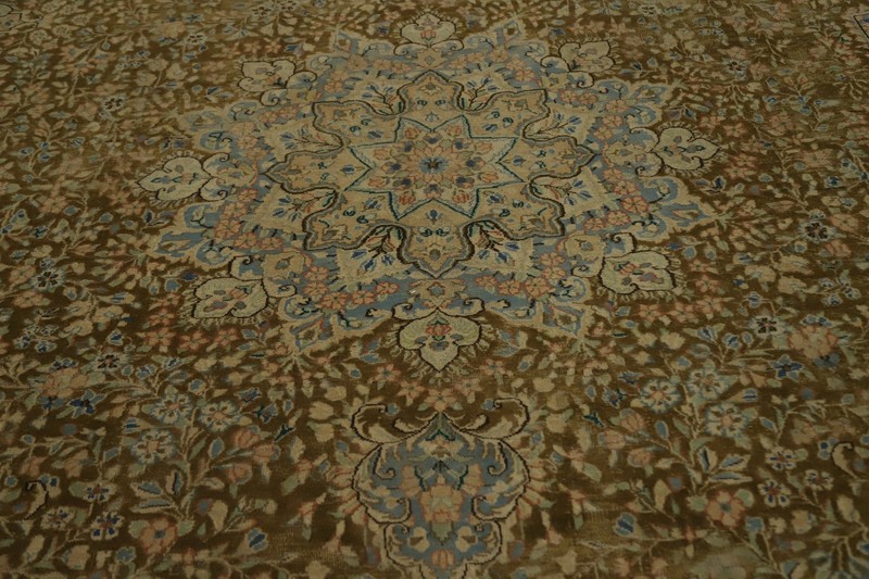 Vegetable Dye Area Rug 10x13 Traditional Hand-knotted Wool Floral Vintage Carpet gallery