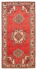 Vintage Hand-Knotted Area Rug 4’0″ x 7’9″ Traditional Wool Carpet