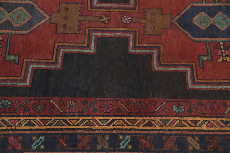 Handmade Wool 13' Runner Rug Traditional Geometric 4x13 Vintage Hallway Carpet gallery