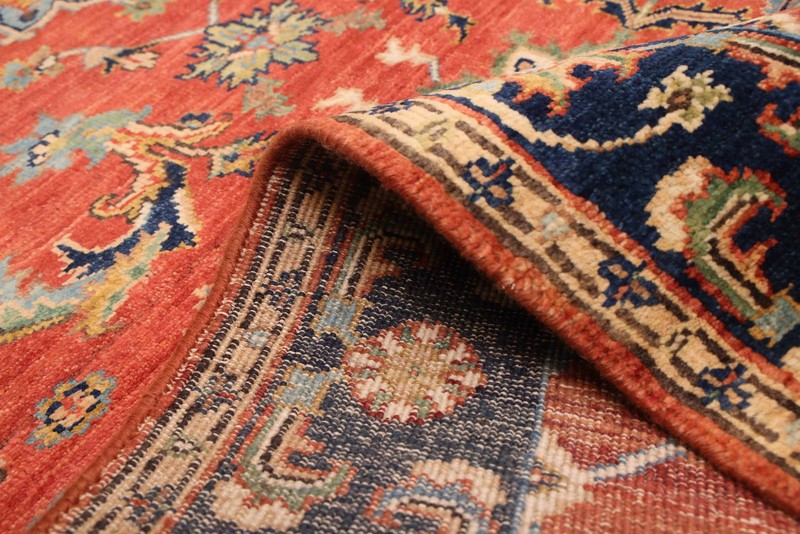 Vintage Hand-Knotted Area Rug 4'0" x 6'3" Traditional Wool Carpet gallery